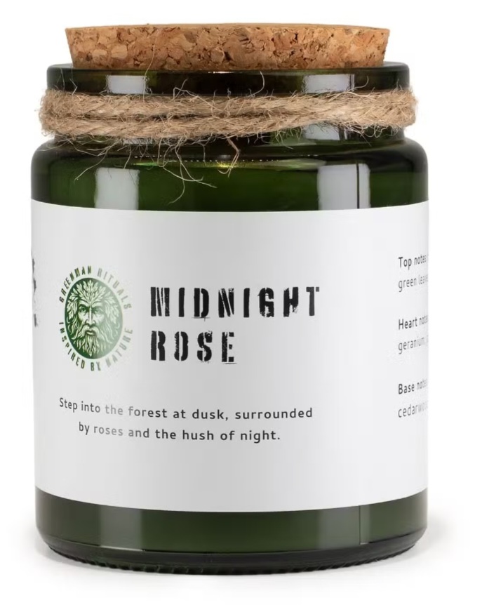 Sojų vaško žvakė ,,Midnight Rose"