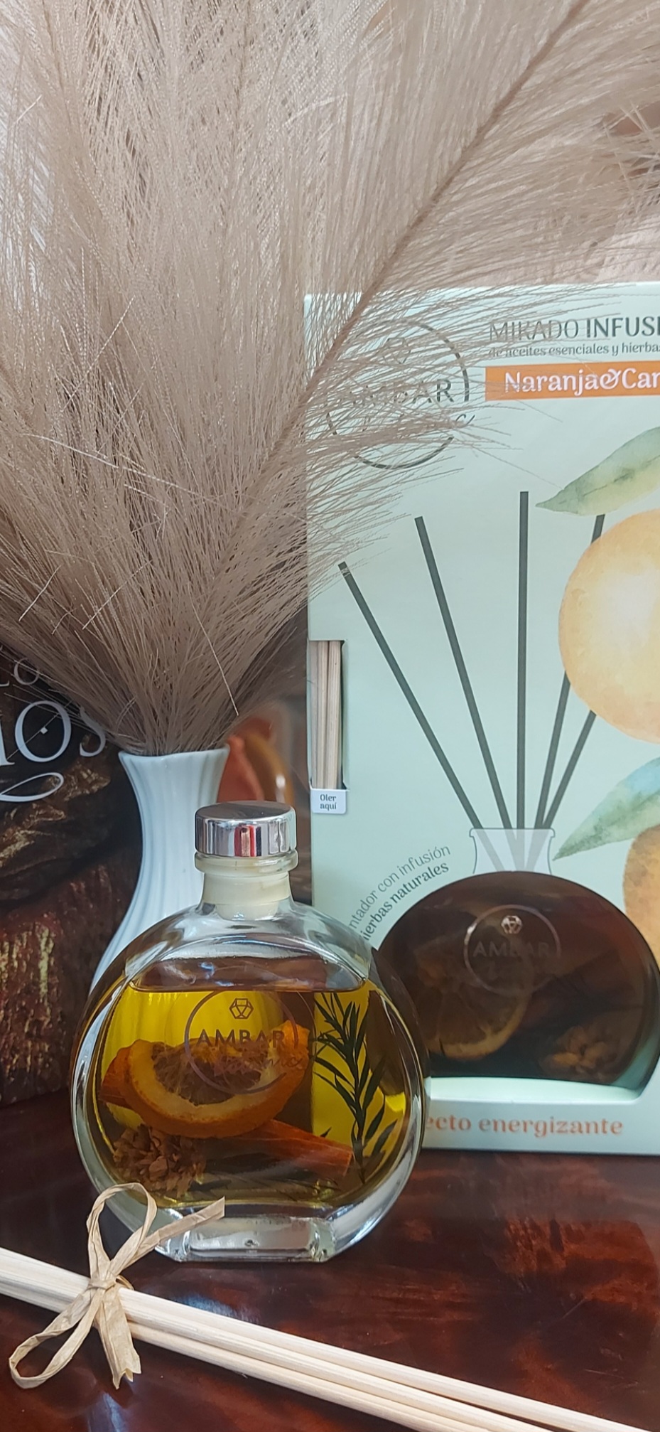 Ambar Botanic namų kvapai su lazdelėmis ,,Cinamonas ir apelsinas " (75 ml)