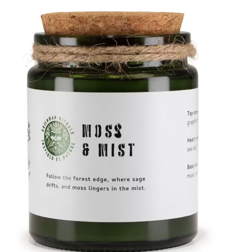 Sojų vaško žvakė ,,Moss & Mist"